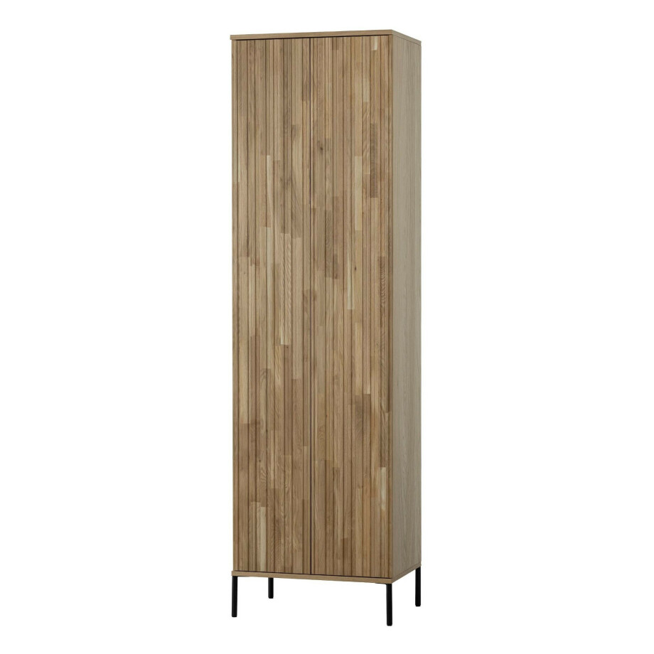 WOOOD Opbergkast 'New Gravure' Eiken, 210 x 60cm, kleur Naturel afbeelding 1