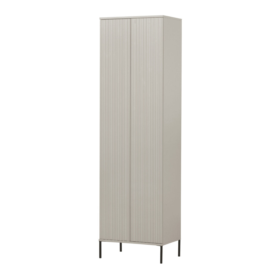 WOOOD Opbergkast 'New Gravure' Grenenhout, 210 x 60cm, kleur Dust afbeelding 1