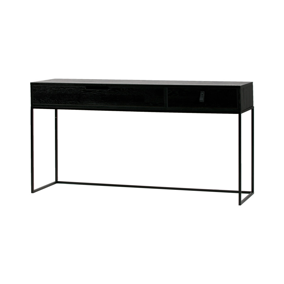 WOOOD Sidetable 'Silas' 140cm, kleur Zwart afbeelding 1