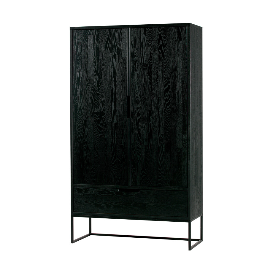 WOOOD Opbergkast 'Silas', kleur Zwart WOOOD Opbergkast 'Silas', kleur Zwart afbeelding 1