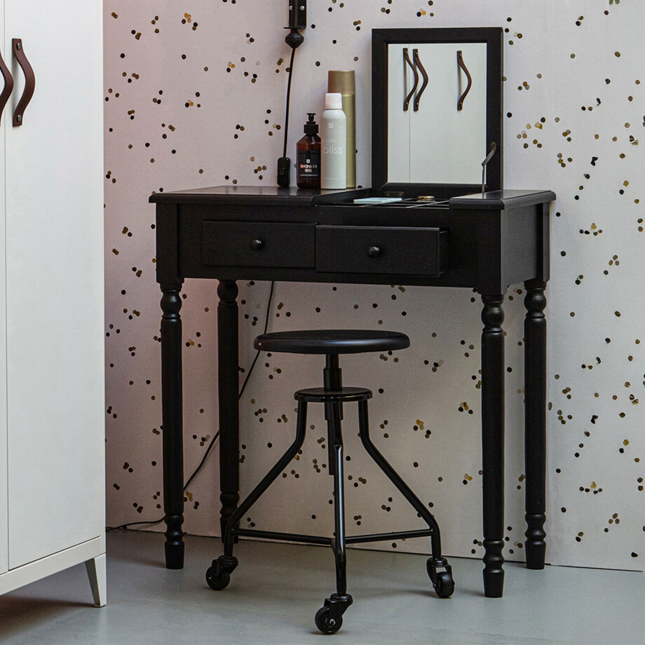 WOOOD Kaptafel/Sidetable 'Romy' kleur Zwart afbeelding 1