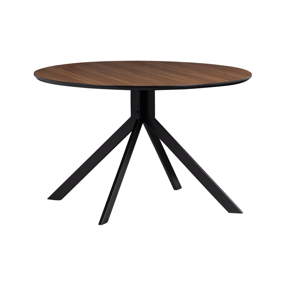 WOOOD Ronde Eettafel 'Bruno' 120cm, kleur Walnoot afbeelding 1