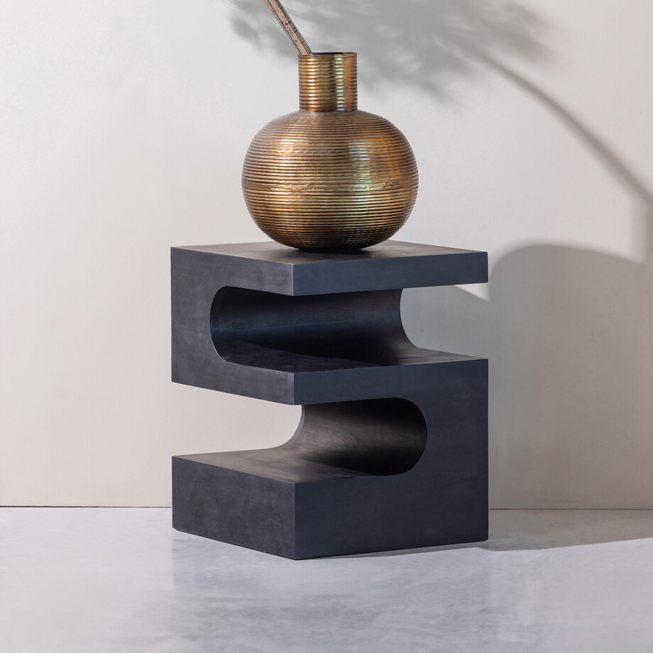 WOOOD Bijzettafel 'Toma' Mangohout, 40 x 40cm afbeelding 1