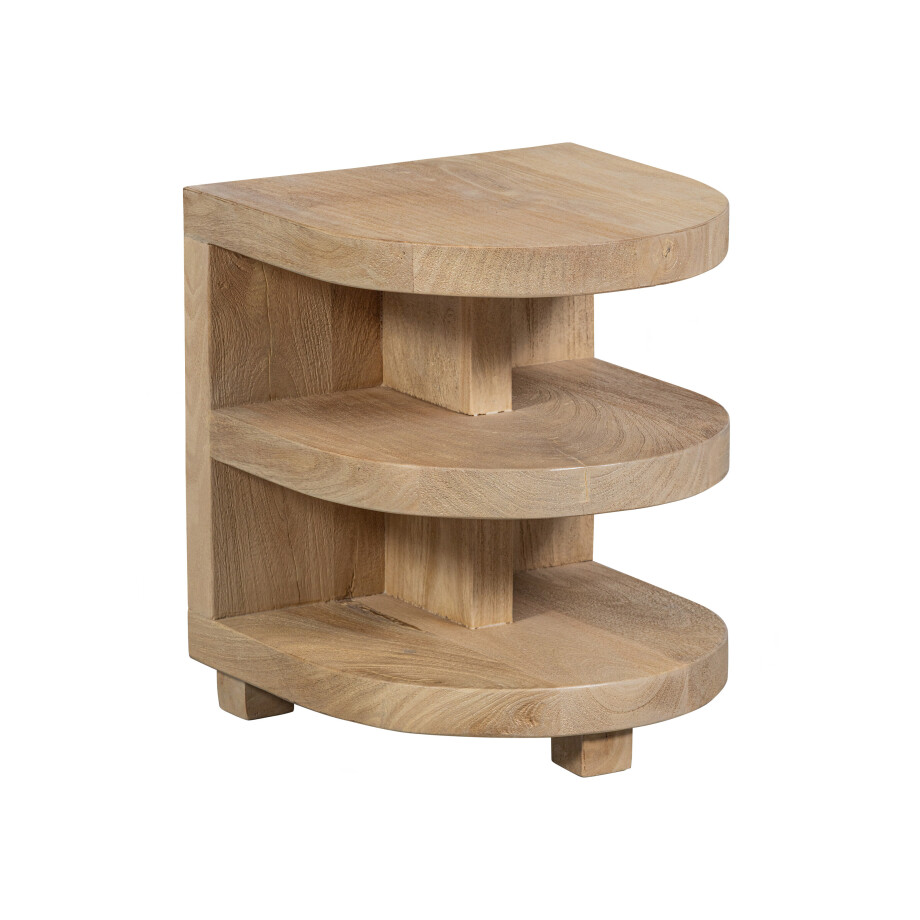WOOOD Bijzettafel 'Darren' Mangohout, 36cm, kleur Naturel WOOOD Bijzettafel 'Darren' Mangohout, 36cm, kleur Naturel afbeelding 1