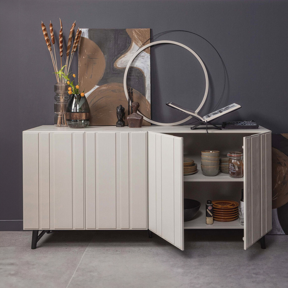 WOOOD Dressoir 'Miller' Grenenhout, 181cm afbeelding 