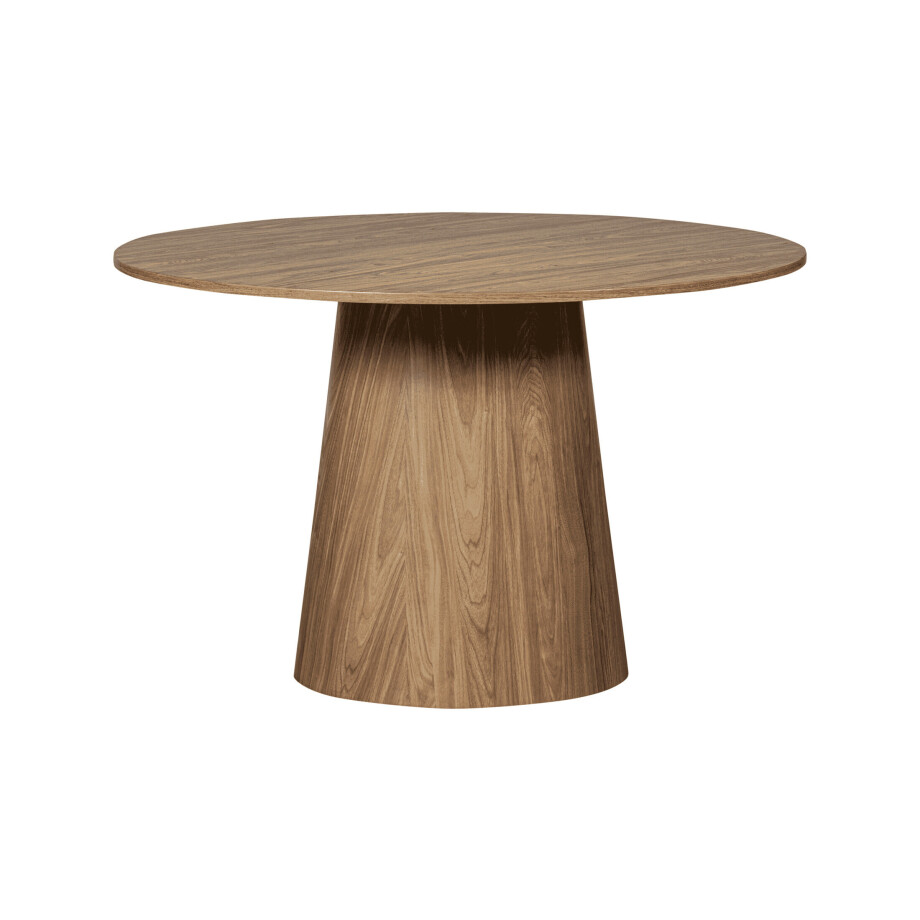 WOOOD Ronde Eettafel 'Maan' 120cm, kleur Walnoot afbeelding 1