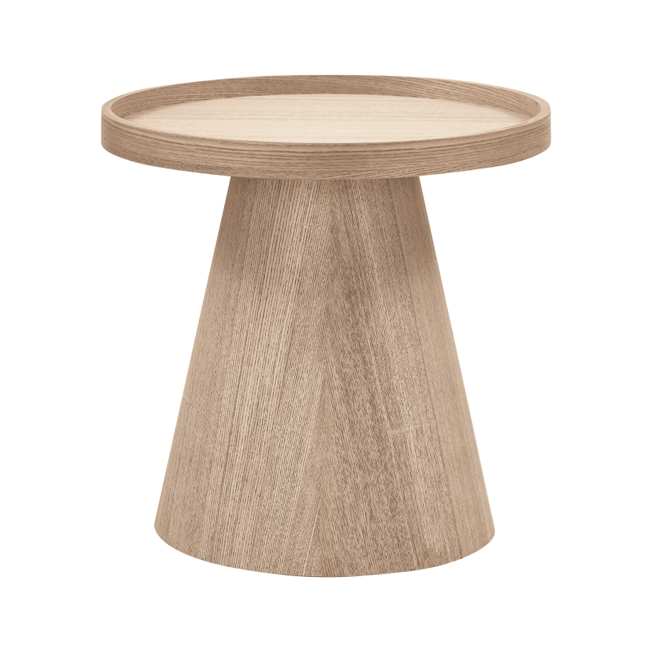 WOOOD Ronde Bijzettafel 'Maud' 39cm, kleur Naturel afbeelding 1