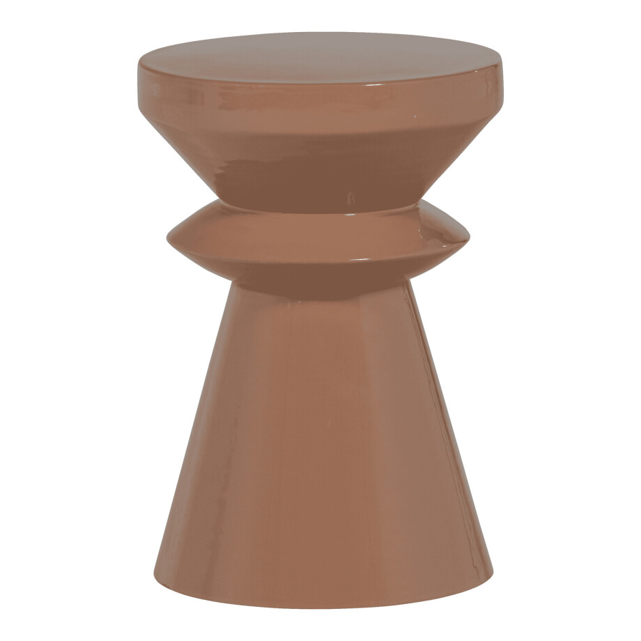 WOOOD Ronde Bijzettafel 'Fedde' 30cm, kleur Oud Roze afbeelding 1