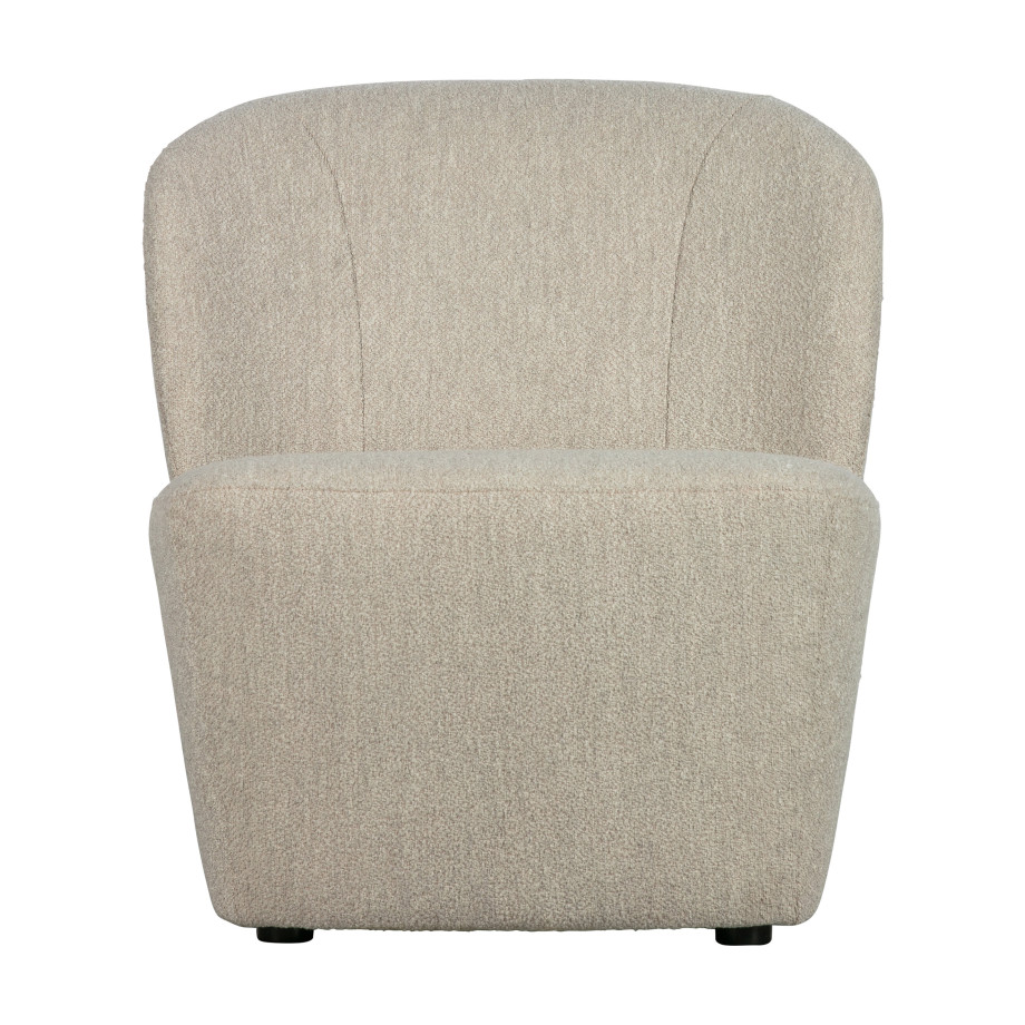 vtwonen Fauteuil 'Lofty' Bouclé, kleur Naturel afbeelding 1