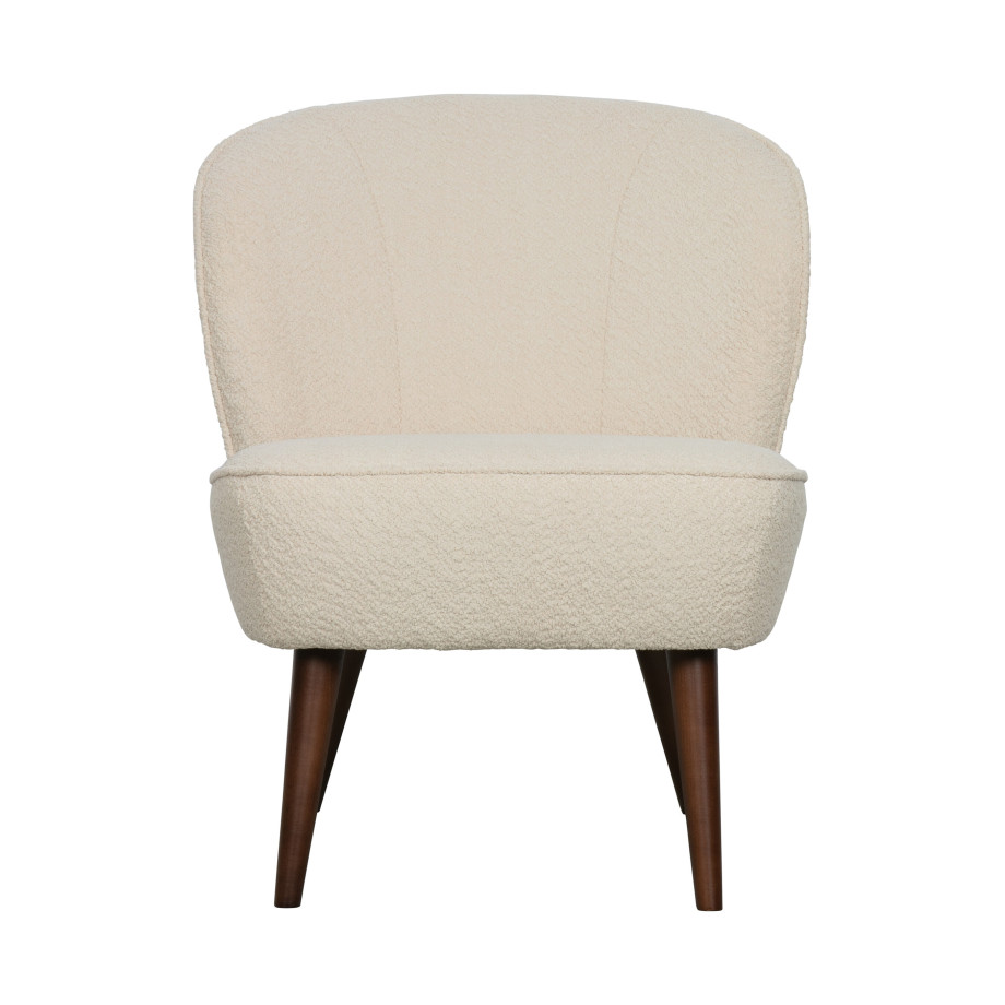 WOOOD Fauteuil 'Sara' Bouclé, kleur Creme afbeelding 1