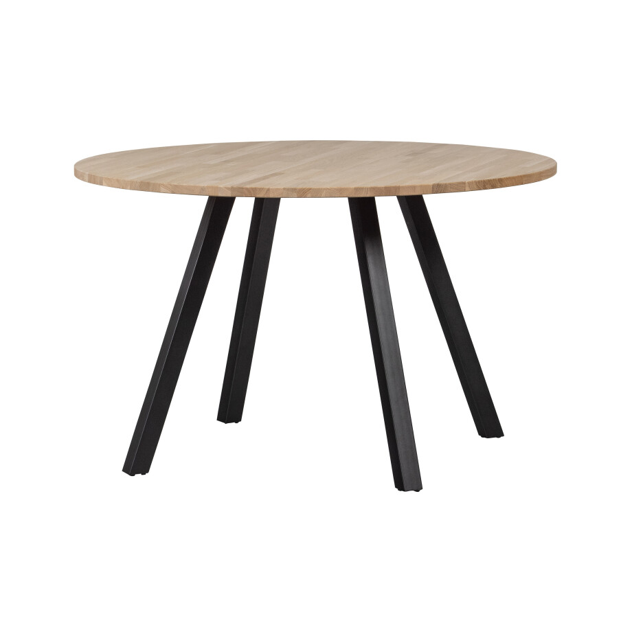 WOOOD Ronde Eettafel 'Tablo' Eikenhout, Ø120cm WOOOD Ronde Eettafel 'Tablo' Eikenhout, Ø120cm afbeelding 1