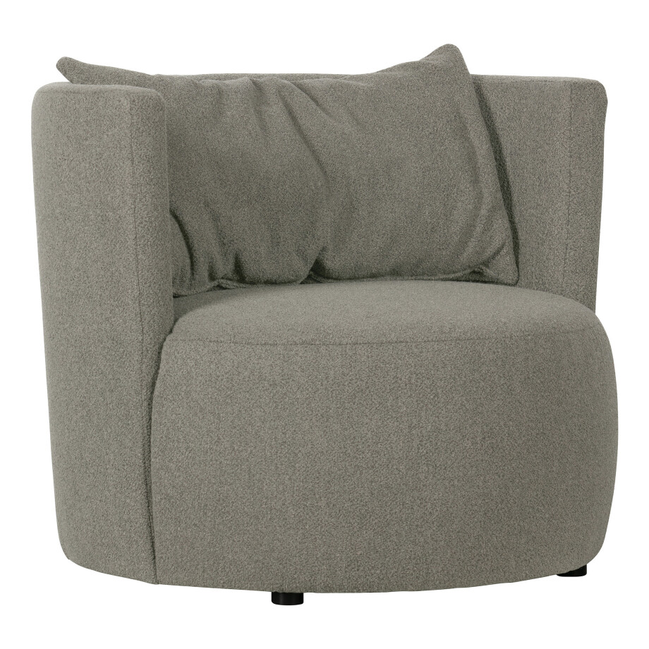 vtwonen Fauteuil 'Explore' Bouclé, kleur Grijs vtwonen Fauteuil 'Explore' Bouclé, kleur Grijs afbeelding 1