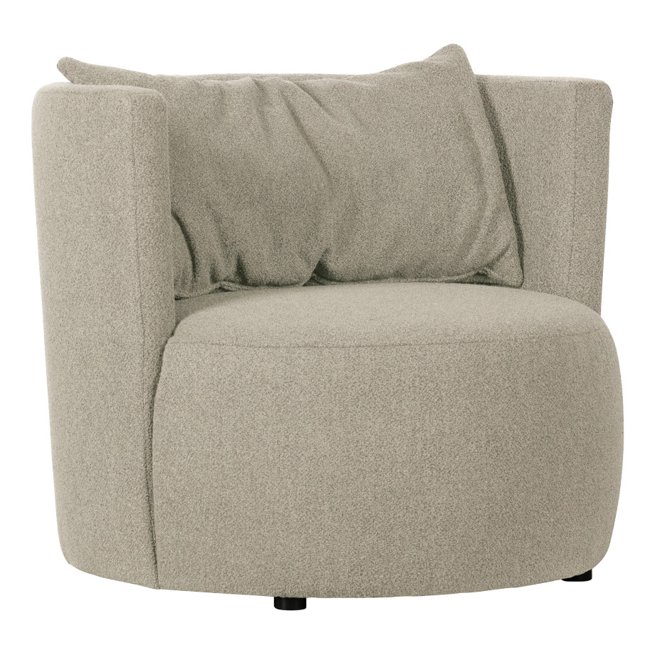 vtwonen Fauteuil 'Explore' Bouclé, kleur Naturel afbeelding 1