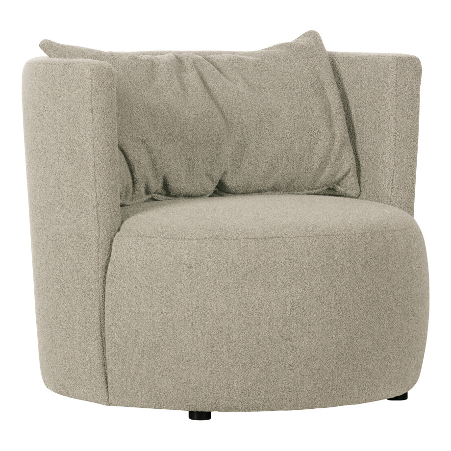 vtwonen Fauteuil 'Explore' Bouclé, kleur Naturel vtwonen Fauteuil 'Explore' Bouclé, kleur Naturel afbeelding 1