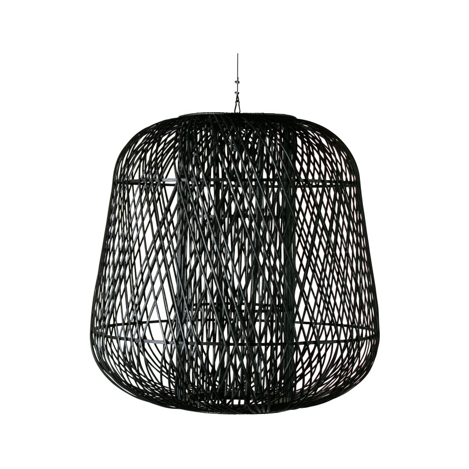 WOOOD Exclusive Hanglamp 'Moza' XXL Bamboe 100cm , kleur Zwart afbeelding 1