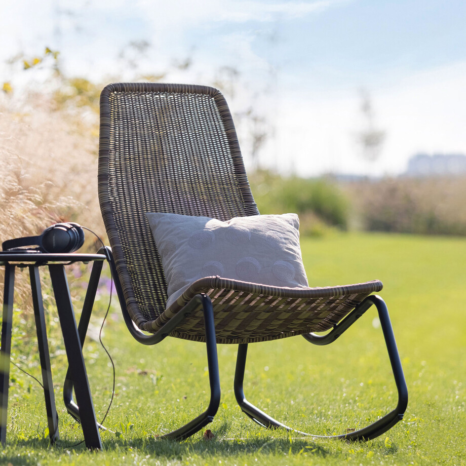 WOOOD Schommelstoel 'Tom' kleur Naturel afbeelding 1