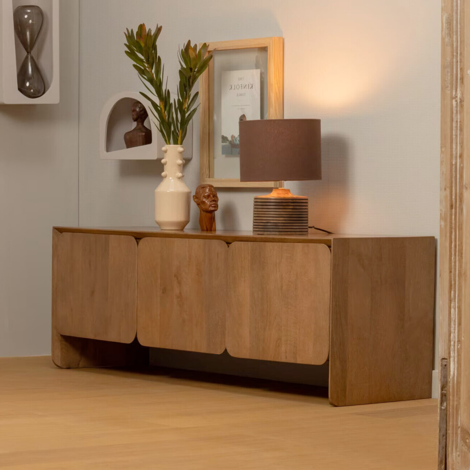 WOOOD TV-meubel 'Jerre' Mangohout, 150cm WOOOD TV-meubel 'Jerre' Mangohout, 150cm afbeelding 1