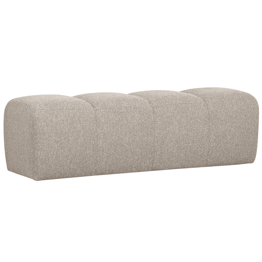WOOOD Bankje 'Mojo' Bouclé, 160cm, kleur Beige Melange WOOOD Bankje 'Mojo' Bouclé, 160cm, kleur Beige Melange afbeelding 1