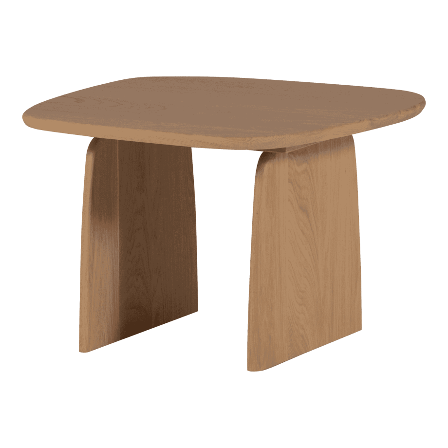 WOOOD Organische Salontafel 'Tablo' Eikenhout, 60 x 60cm, kleur Naturel afbeelding 1