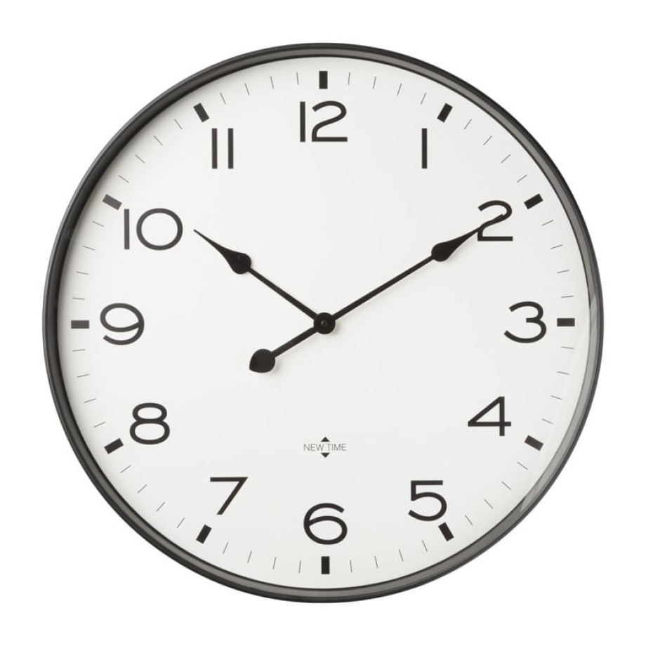 Klok new time XL - ø50x4.8 cm afbeelding 1