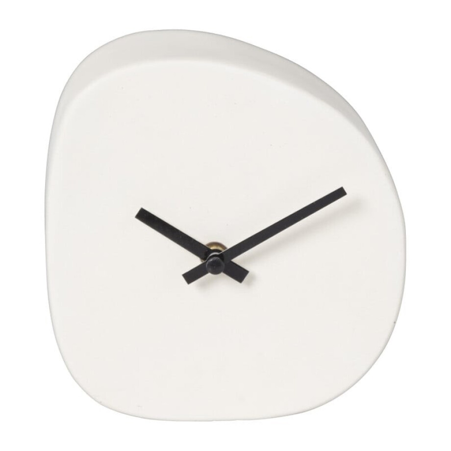 Tafelklok - crème - 15x14x5 cm Tafelklok - crème - 15x14x5 cm afbeelding