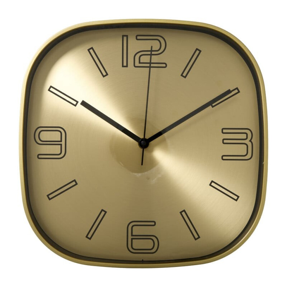 Wandklok - goud/zwart - ø28.7 cm afbeelding 