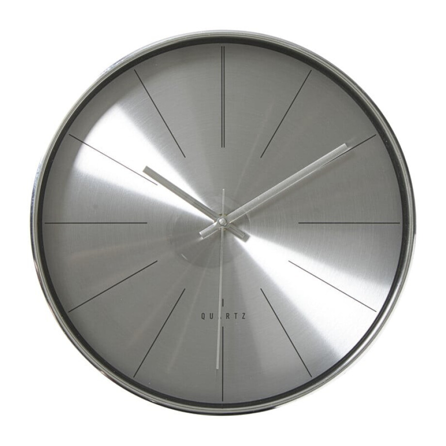 Wandklok - zilver - Ø30.5x4.3 cm afbeelding 