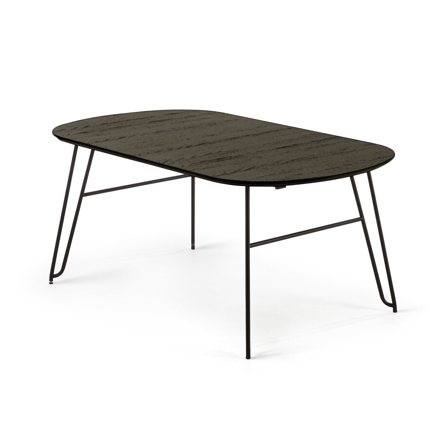 Kave Home Uitschuifbare Ovale Eettafel 'Milian' 140 - 220 x 90cm Kave Home Uitschuifbare Ovale Eettafel 'Milian' 140 - 220 x 90cm afbeelding 1
