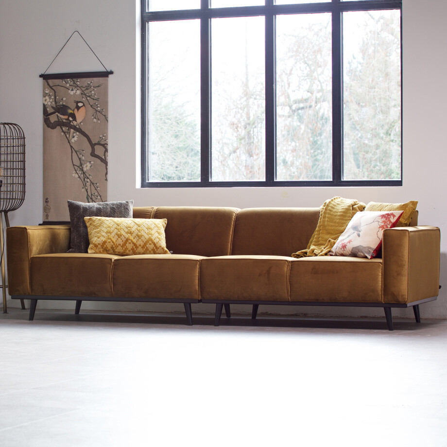 WOOOD Bank 'Statement', kleur Honing Geel WOOOD Bank 'Statement', kleur Honing Geel afbeelding 1