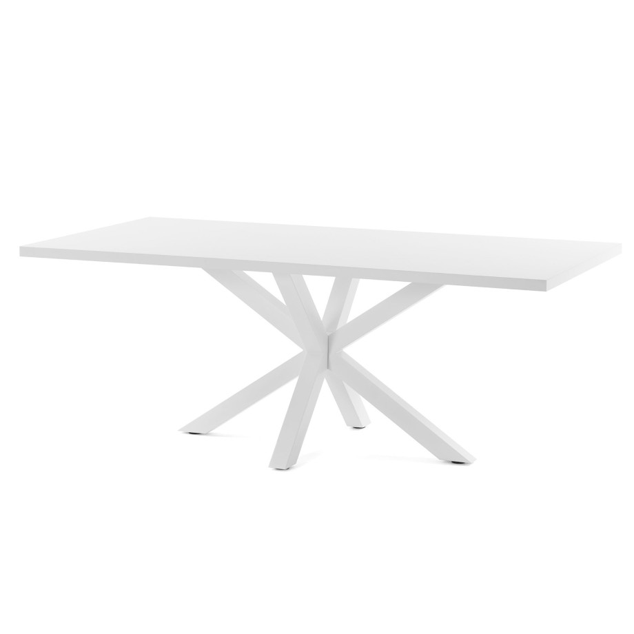 Kave Home Eettafel 'Argo' Wit, 160 x 100cm afbeelding 1