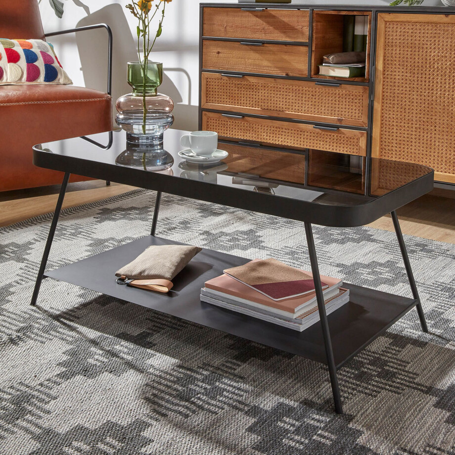 Kave Home Salontafel 'Duilia' 45 x 90cm, kleur Zwart afbeelding 1