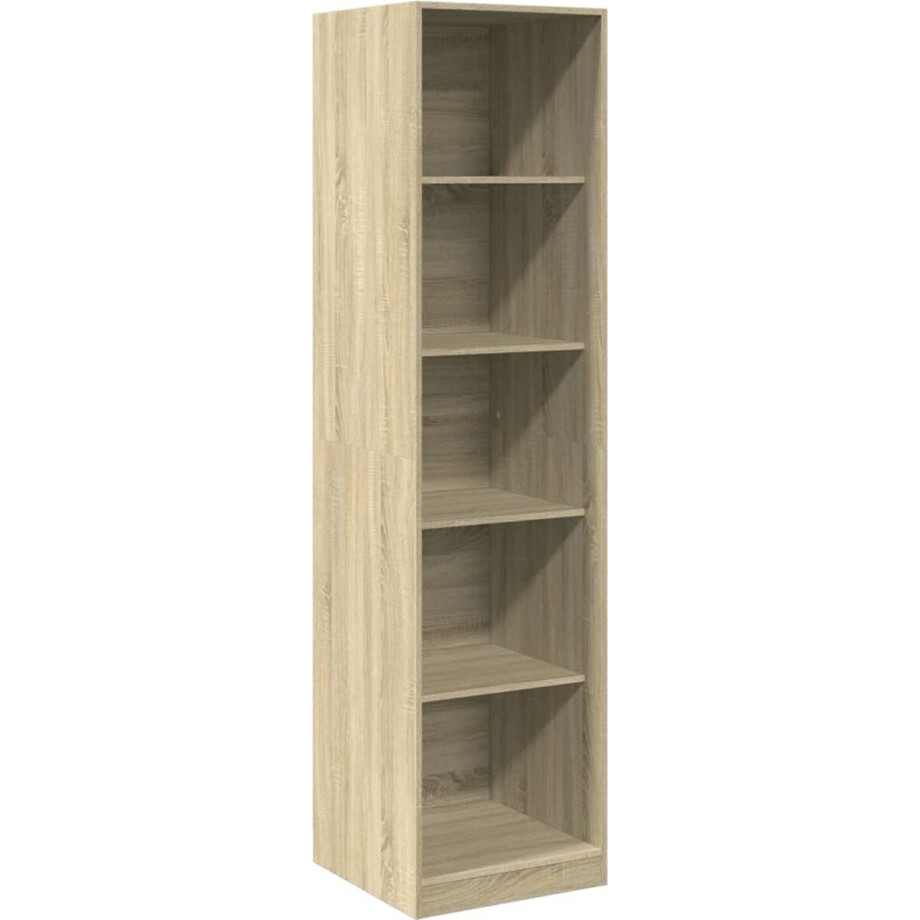 vidaXL - Kledingkast - 50x50x200 - cm - bewerkt - hout - sonoma - eikenkleurig afbeelding 1