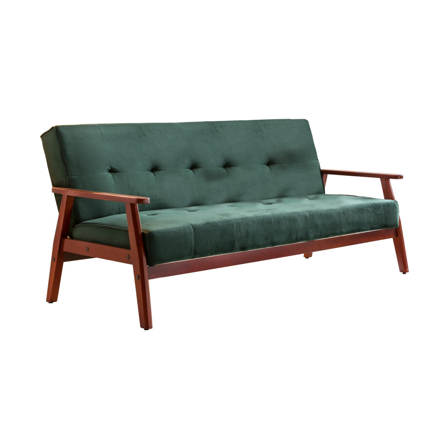 Artistiq Slaapbank 'Lilly' Velvet, 190cm, kleur Groen Artistiq Slaapbank 'Lilly' Velvet, 190cm, kleur Groen afbeelding 1