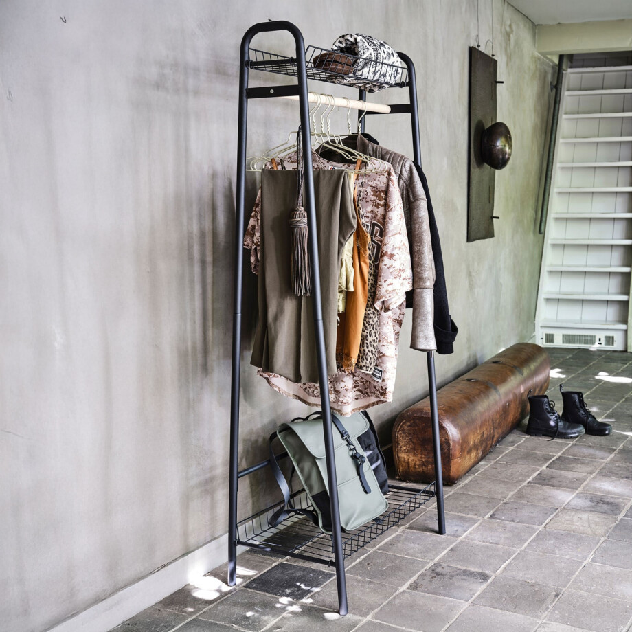 WOOOD Kledingrek 'Jovi' Metaal en hout afbeelding 1