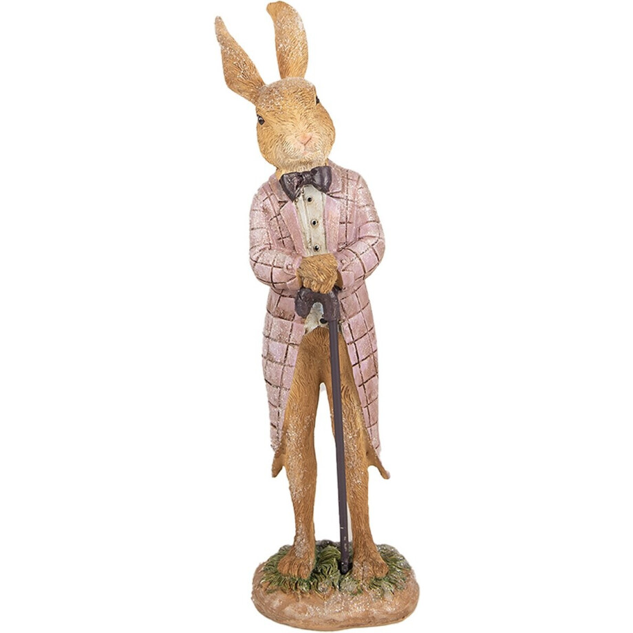 Clayre & Eef Beeld Konijn 21 cm Bruin Polyresin afbeelding 1
