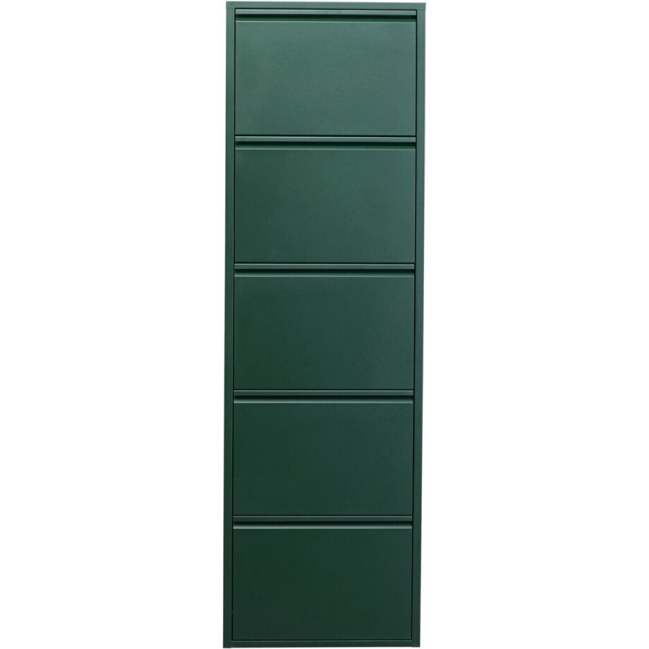 Schoenenkast Caruso groen 5 laden Kare Design afbeelding 1