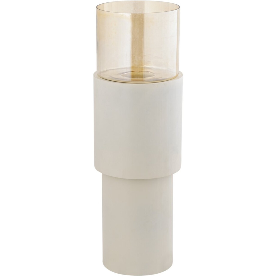 PTMD - Windlicht Soon - Beige - 33x33x99cm afbeelding 1