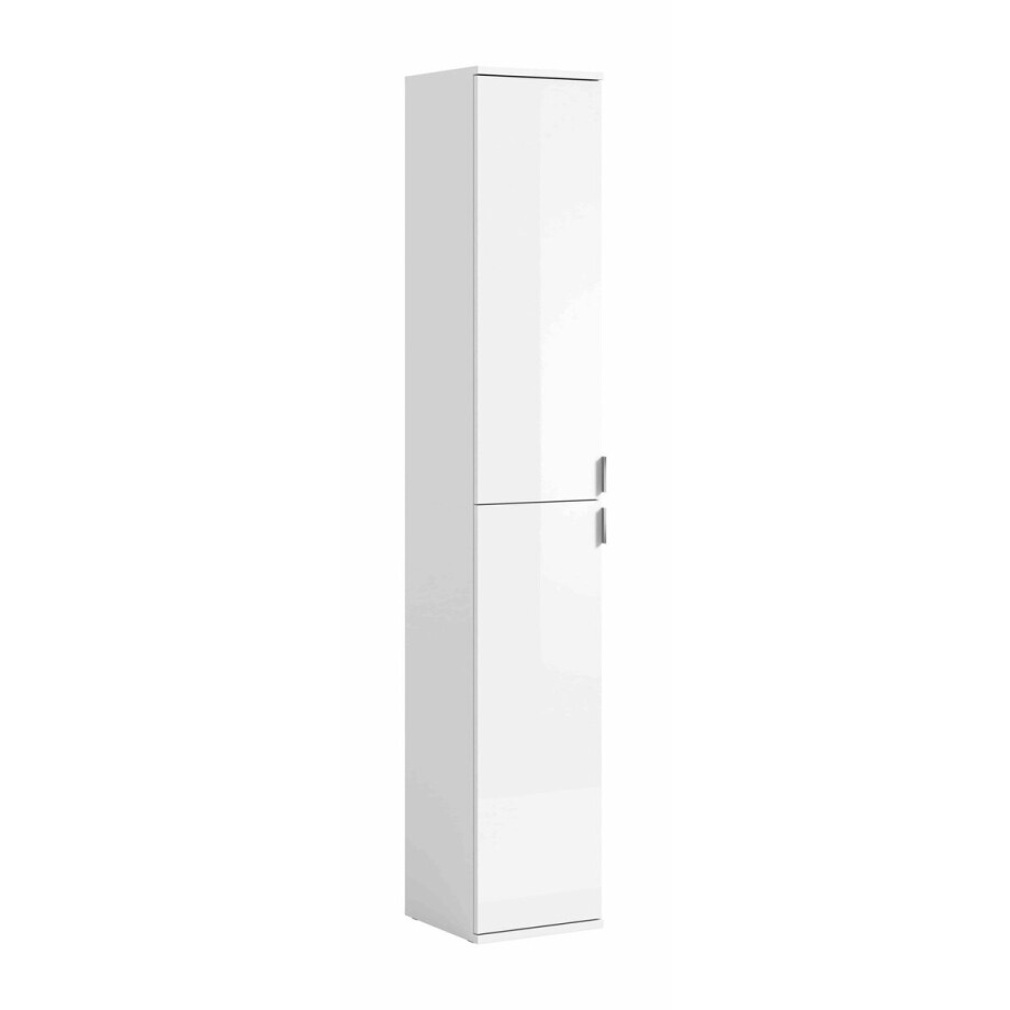 Projectxhoge kast wit hoogglans - 34x30x193cm afbeelding 1