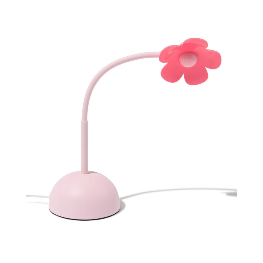 HEMA HEMA Leeslamp 13.5x9x27cm Bloem (roze) HEMA HEMA Leeslamp 13.5x9x27cm Bloem (roze) afbeelding 1