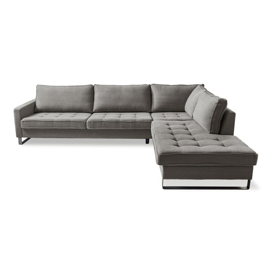 Rivièra Maison Loungebank 'West Houston' Rechts, Cotton, kleur Grey Rivièra Maison Loungebank 'West Houston' Rechts, Cotton, kleur Grey afbeelding 1