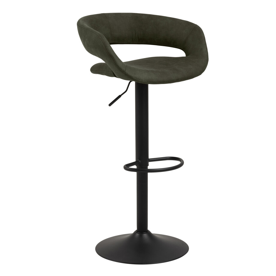 Bendt Barkruk 'Pia' (zithoogte 59-80cm), kleur Olive Green Bendt Barkruk 'Pia' (zithoogte 59-80cm), kleur Olive Green afbeelding 1