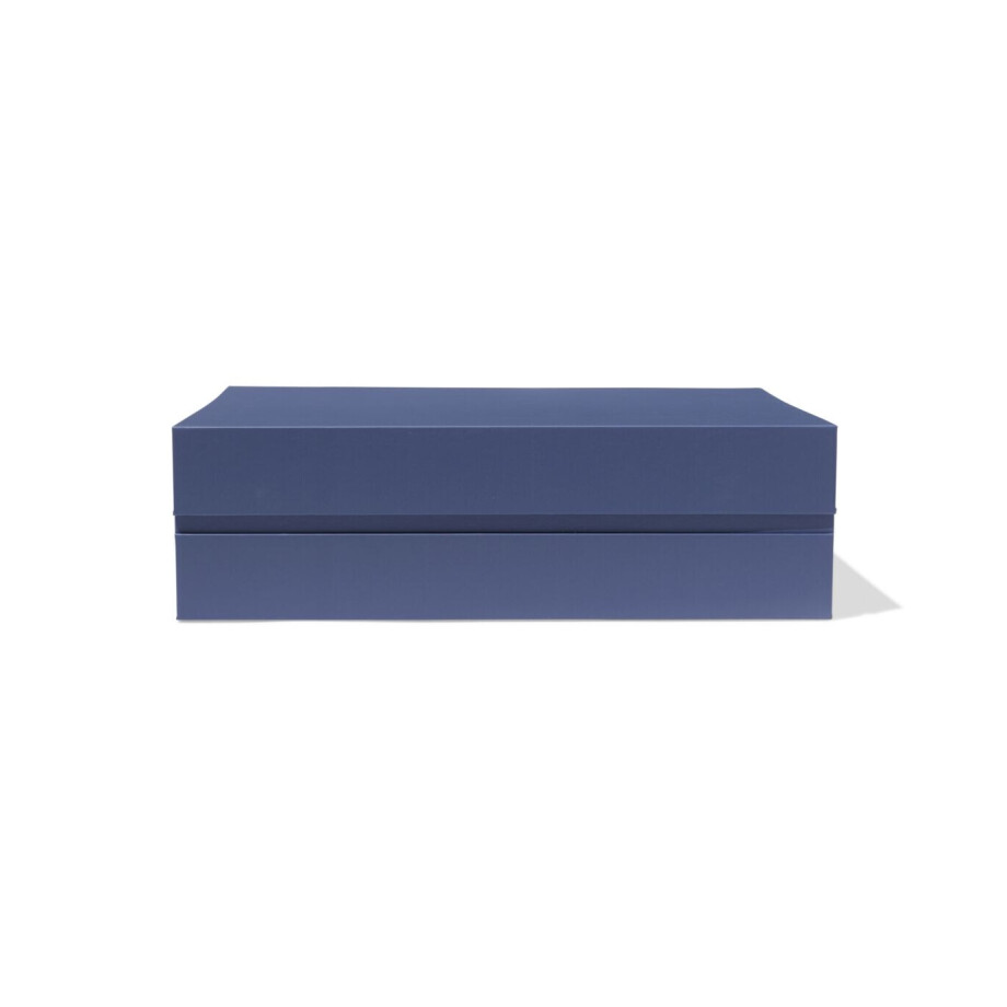 HEMA HEMA Doos Met Magnetische Deksel A4 Karton Blauw afbeelding 