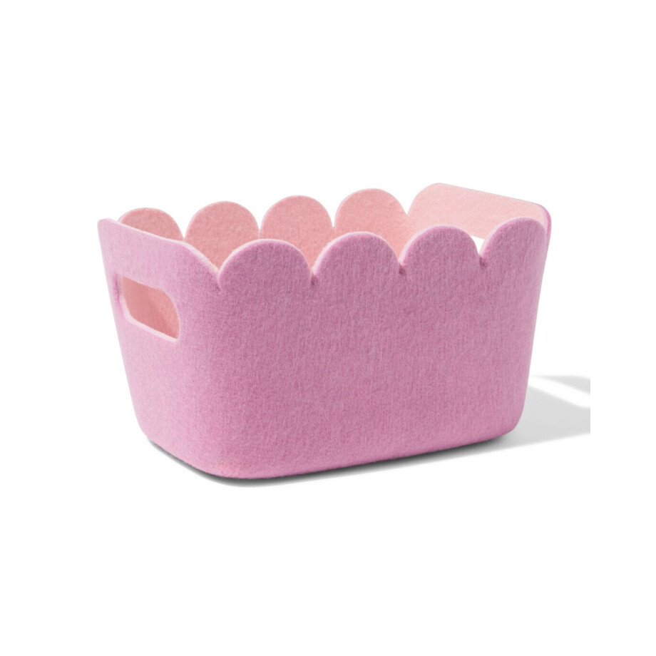 HEMA HEMA Mand 20x12cm Vilt Paars HEMA HEMA Mand 20x12cm Vilt Paars afbeelding