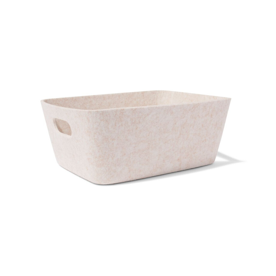 HEMA HEMA Mand 33x14cm Vilt Beige HEMA HEMA Mand 33x14cm Vilt Beige afbeelding