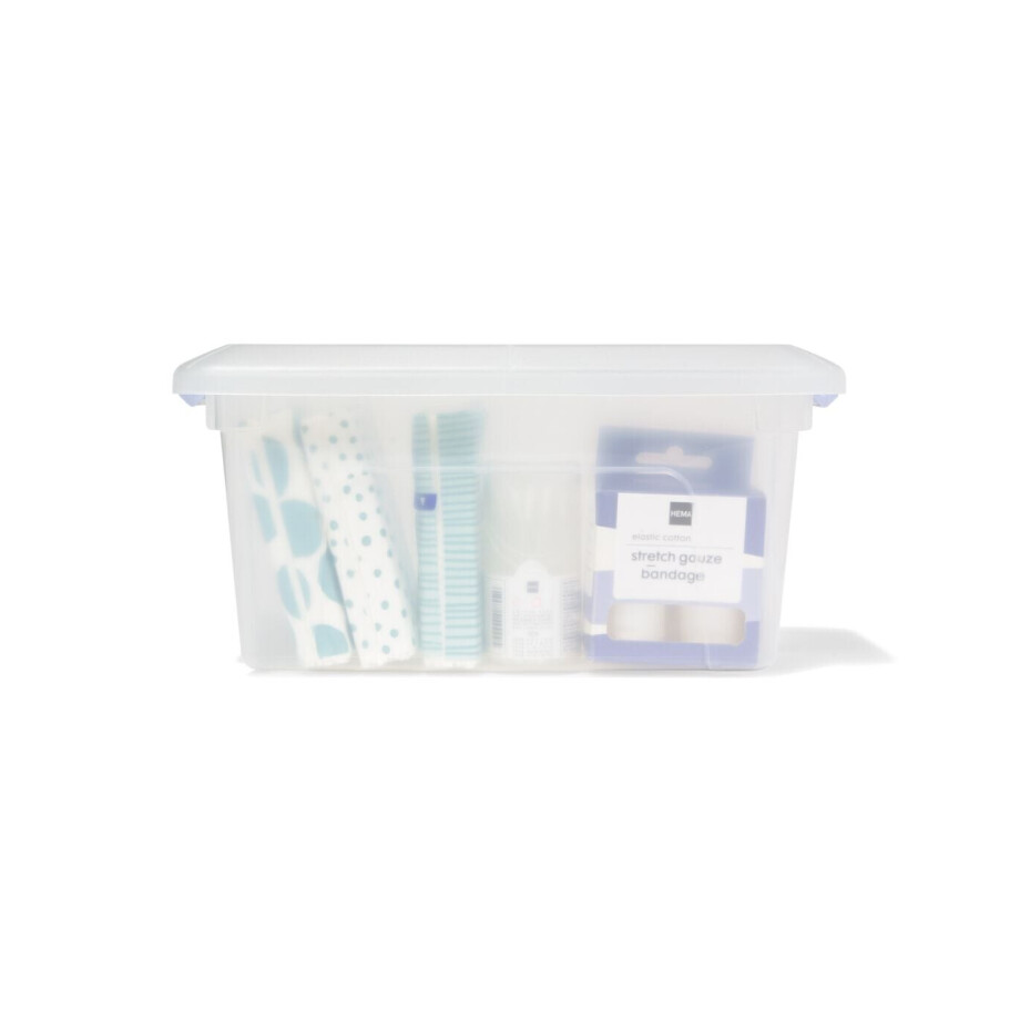 HEMA HEMA Opbergbox 5L Tokyo Transparant 28x19.5x14 Recycled afbeelding 