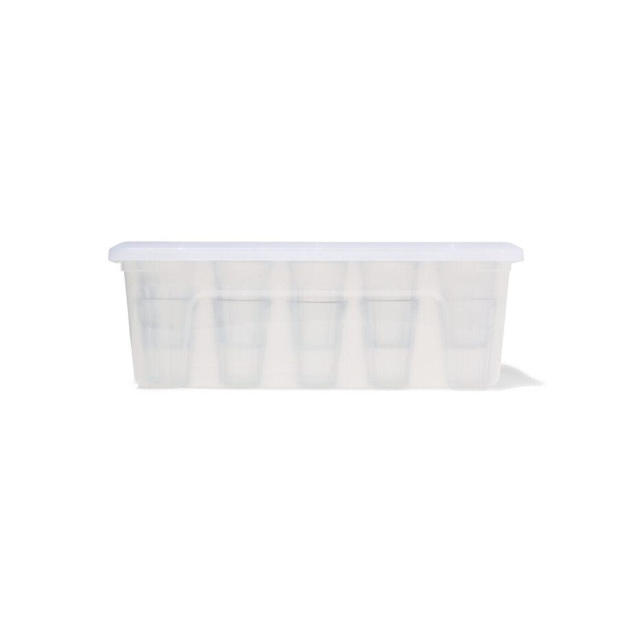 HEMA HEMA Opbergbox 30L Tokyo Transparant 58x39.5x20.5 Recycled afbeelding 