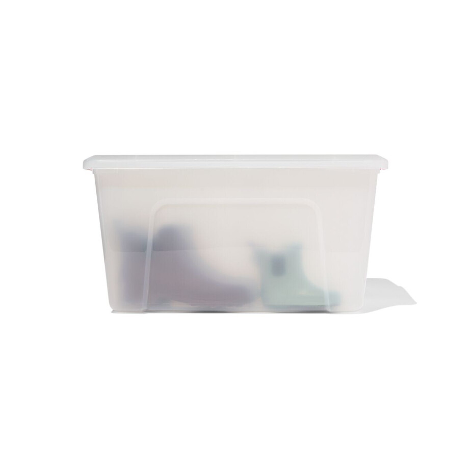 HEMA HEMA Opbergbox Tokyo Transparant 45L Recycled afbeelding 