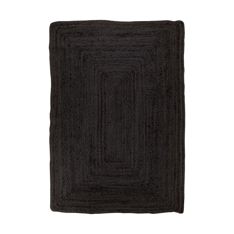 Milou jute vloerkleed donkergrijs - 180 x 120 cm afbeelding 1