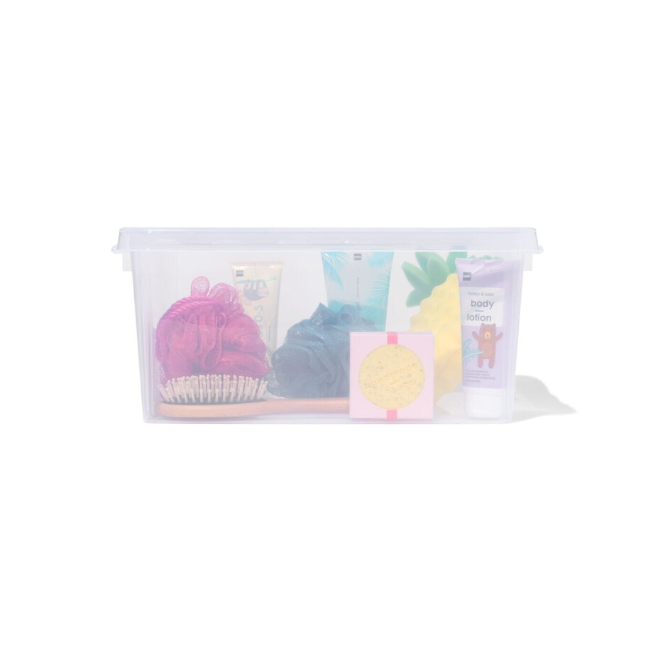 HEMA HEMA Opbergbox 14L Madrid Transparant 40x30x19 (transparant) HEMA HEMA Opbergbox 14L Madrid Transparant 40x30x19 (transparant) afbeelding 1