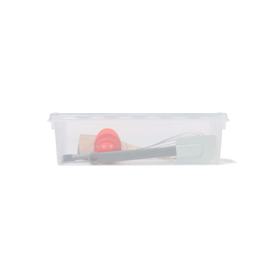 HEMA HEMA Opbergbox 3.5L Madrid Transparant 38x14x11 (transparant) HEMA HEMA Opbergbox 3.5L Madrid Transparant 38x14x11 (transparant) afbeelding 1
